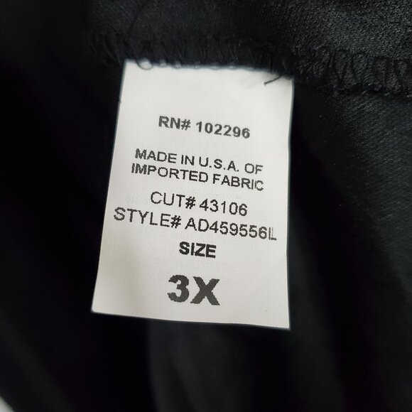 DressBarn Collection Sz 3X Top Open Knit Cold Shoulder Ribbon Tie Peplum Silver - Picture 4 of 9